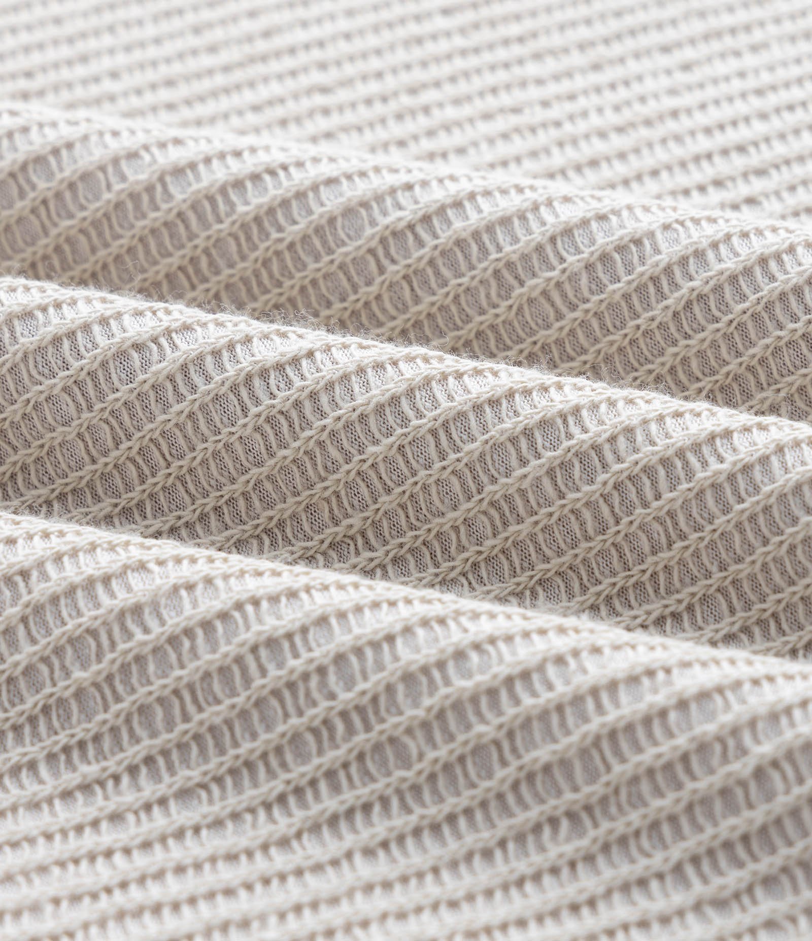 Camiseta T-shirt em Algodão Canelada Bege 6