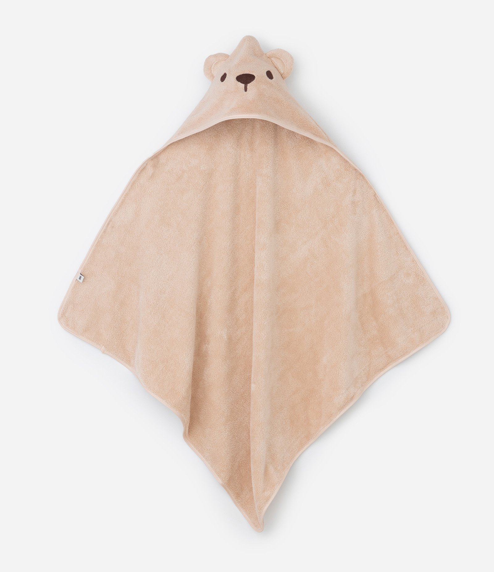 Toalha Infantil Atoalhada com Capuz 3D de Bichinho – Tam U Bege Claro 1