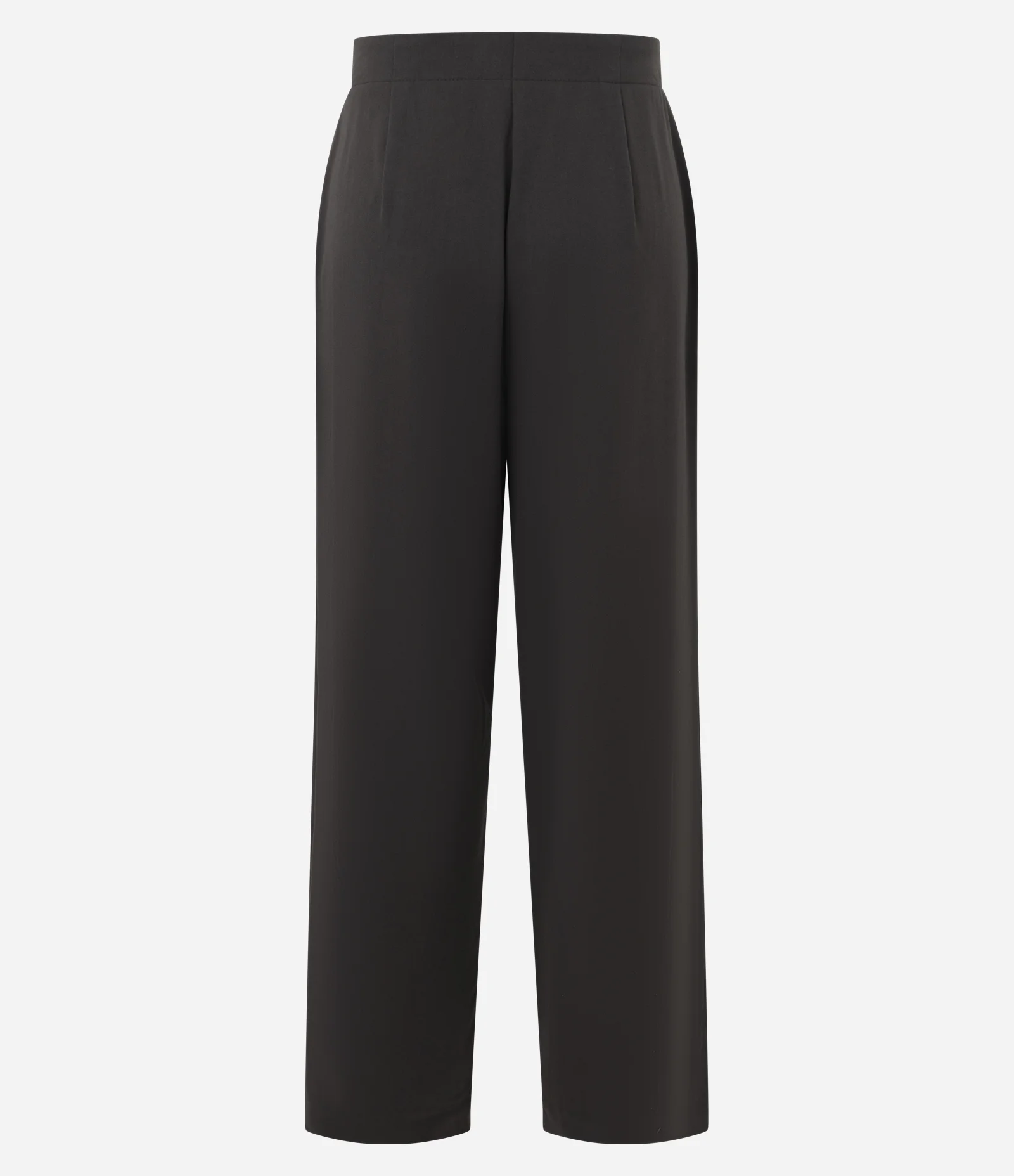 Calça Alfaiataria Com Pregas Frontais e Cinto com Fivela Marrom 2