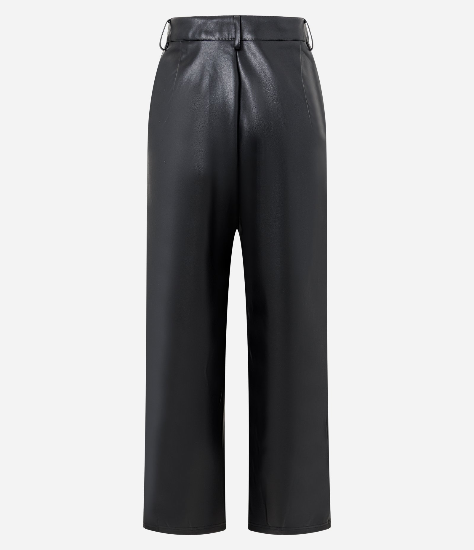 Calça PU Alfaiatada Modelagem Pantalona Preto 2