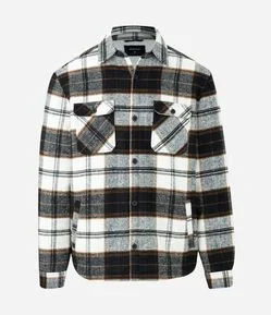 Jaqueta em Flanela Xadrez com Forro
