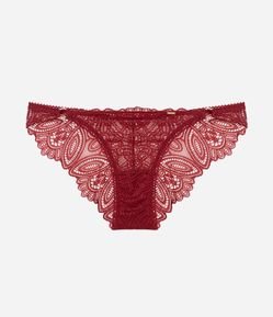 Calcinha Biquini com Renda Floral