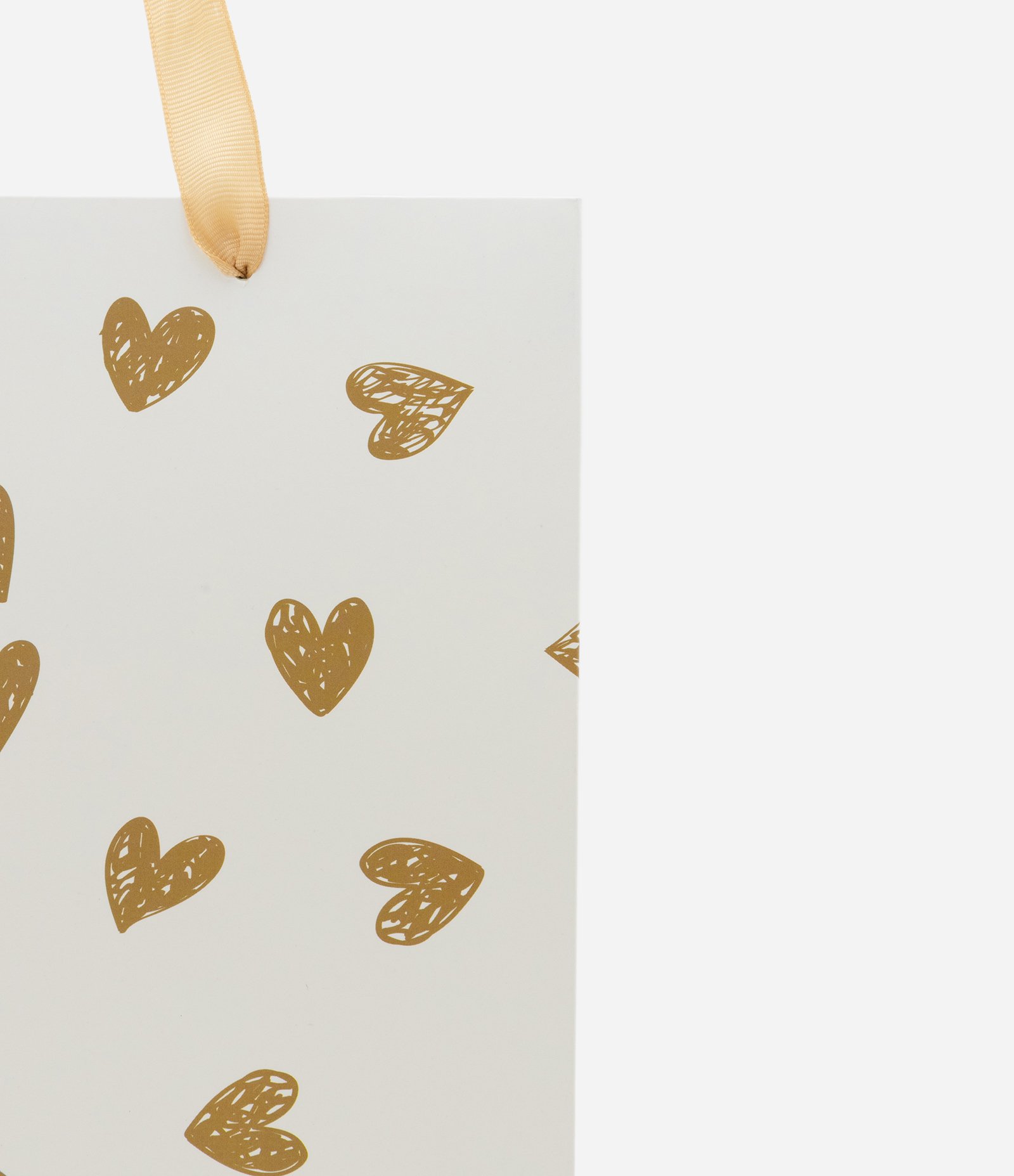 Embalagem de Presente Pequena com Estampa de Corações Off White 2