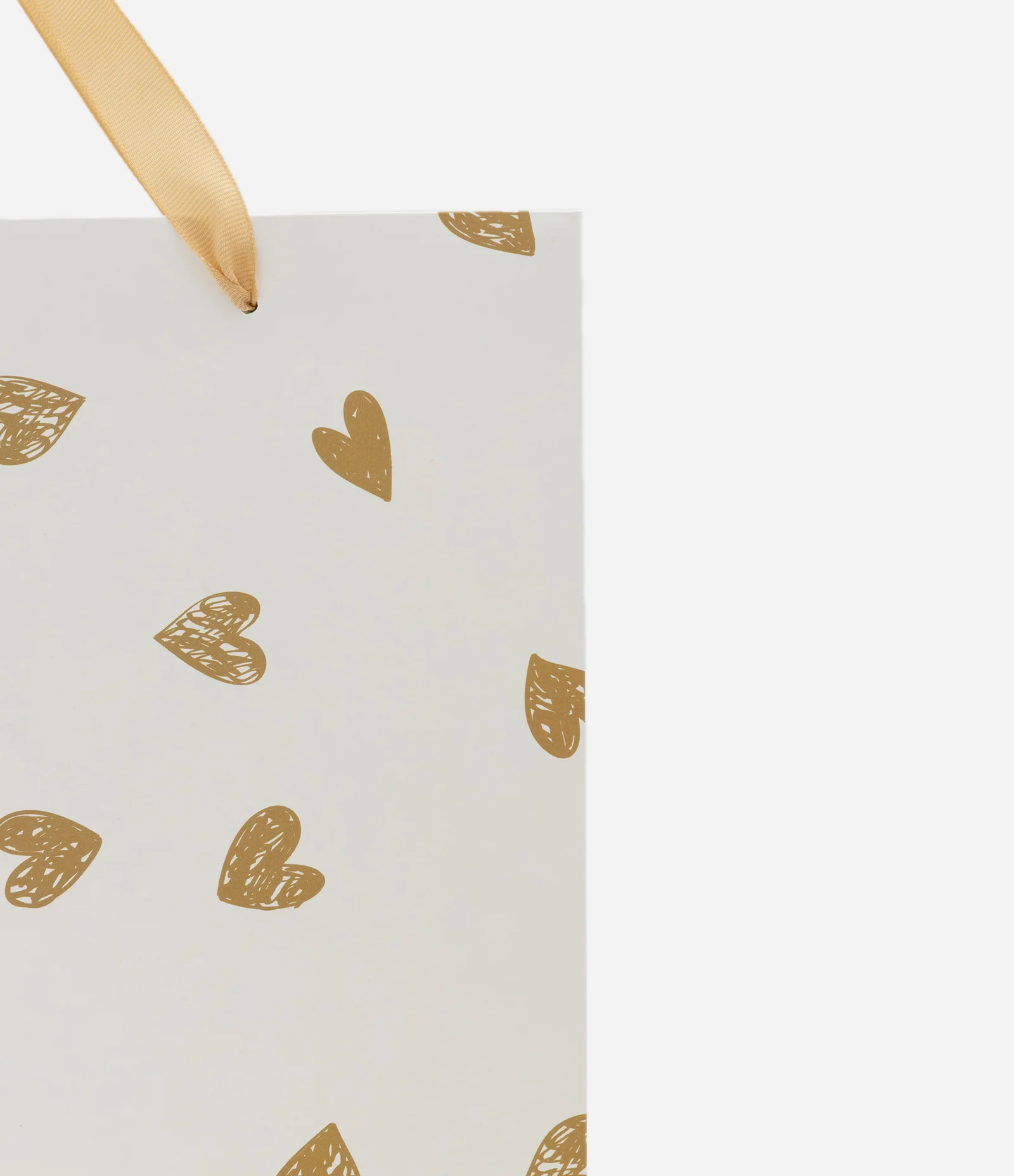 Embalagem de Presente Média com Estampa de Corações Off White 2