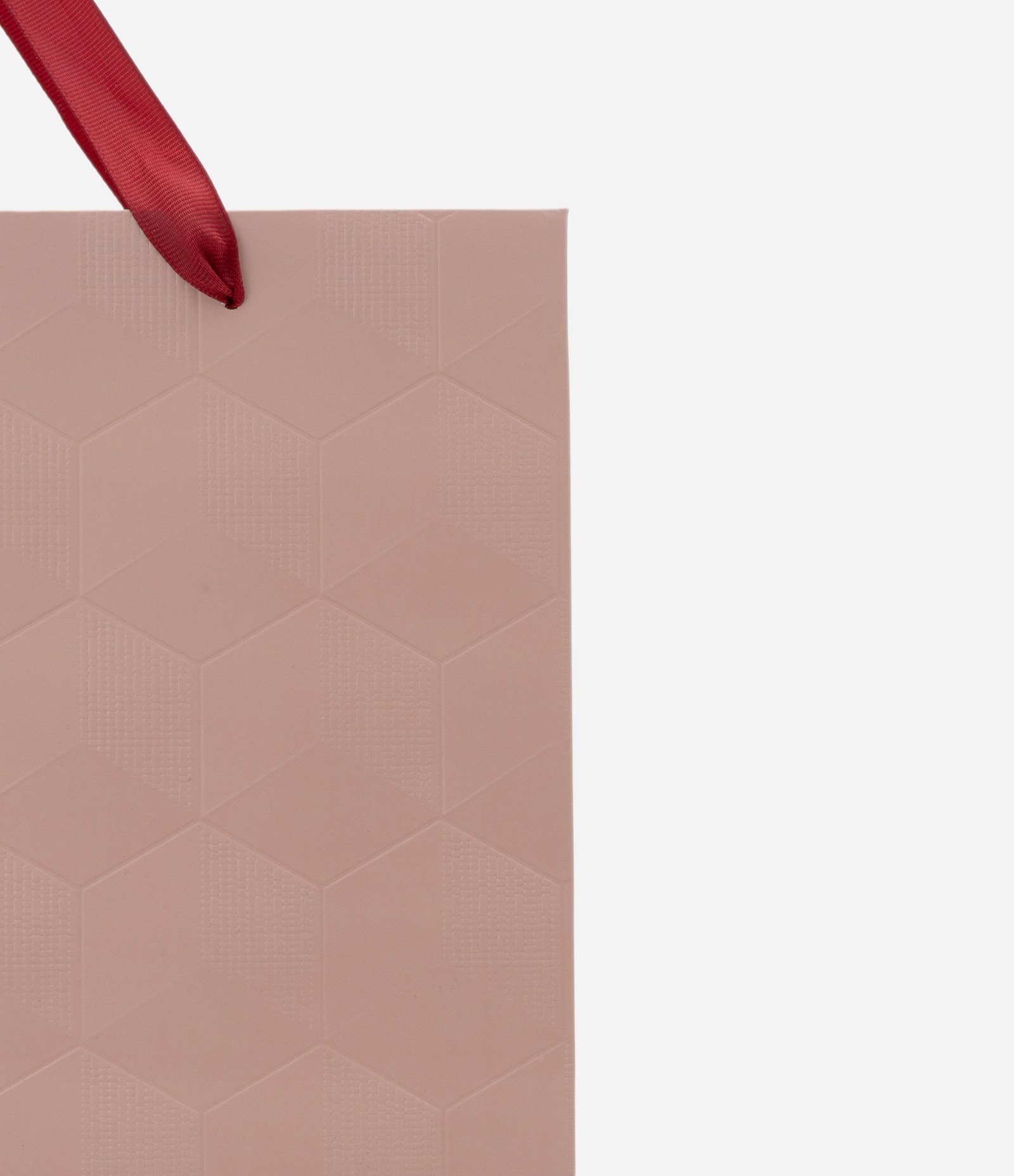 Embalagem de Presente Média com Textura Hexágono Nude 2