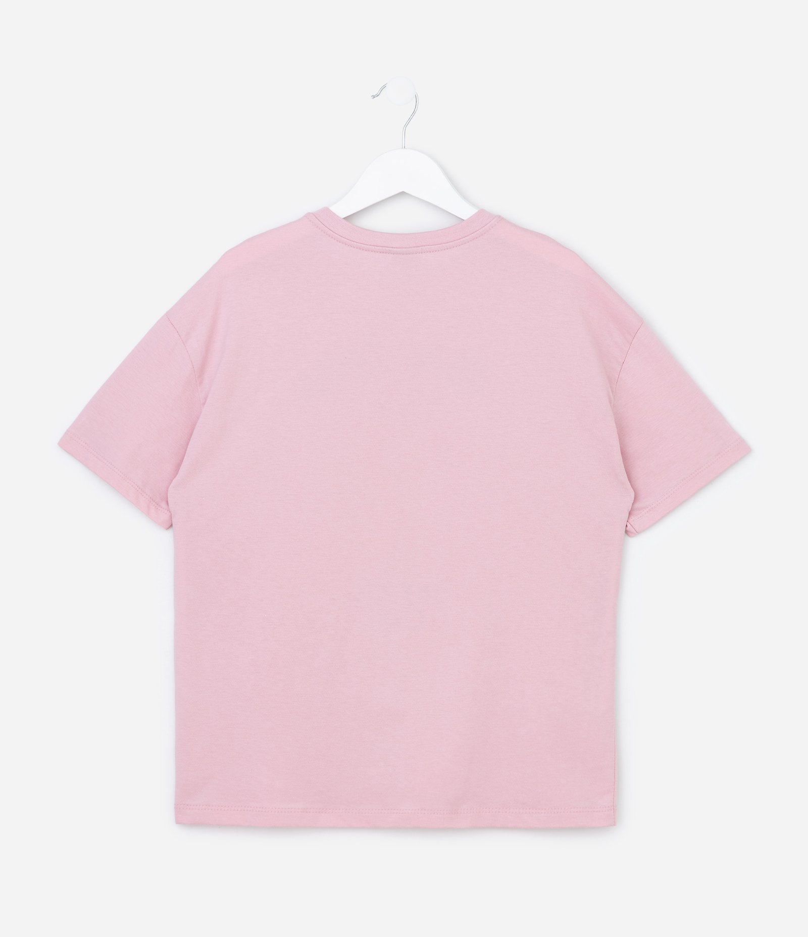 Camiseta Infantil Regular com Estampa College - Tam 5 a 16 Anos Rosa 2