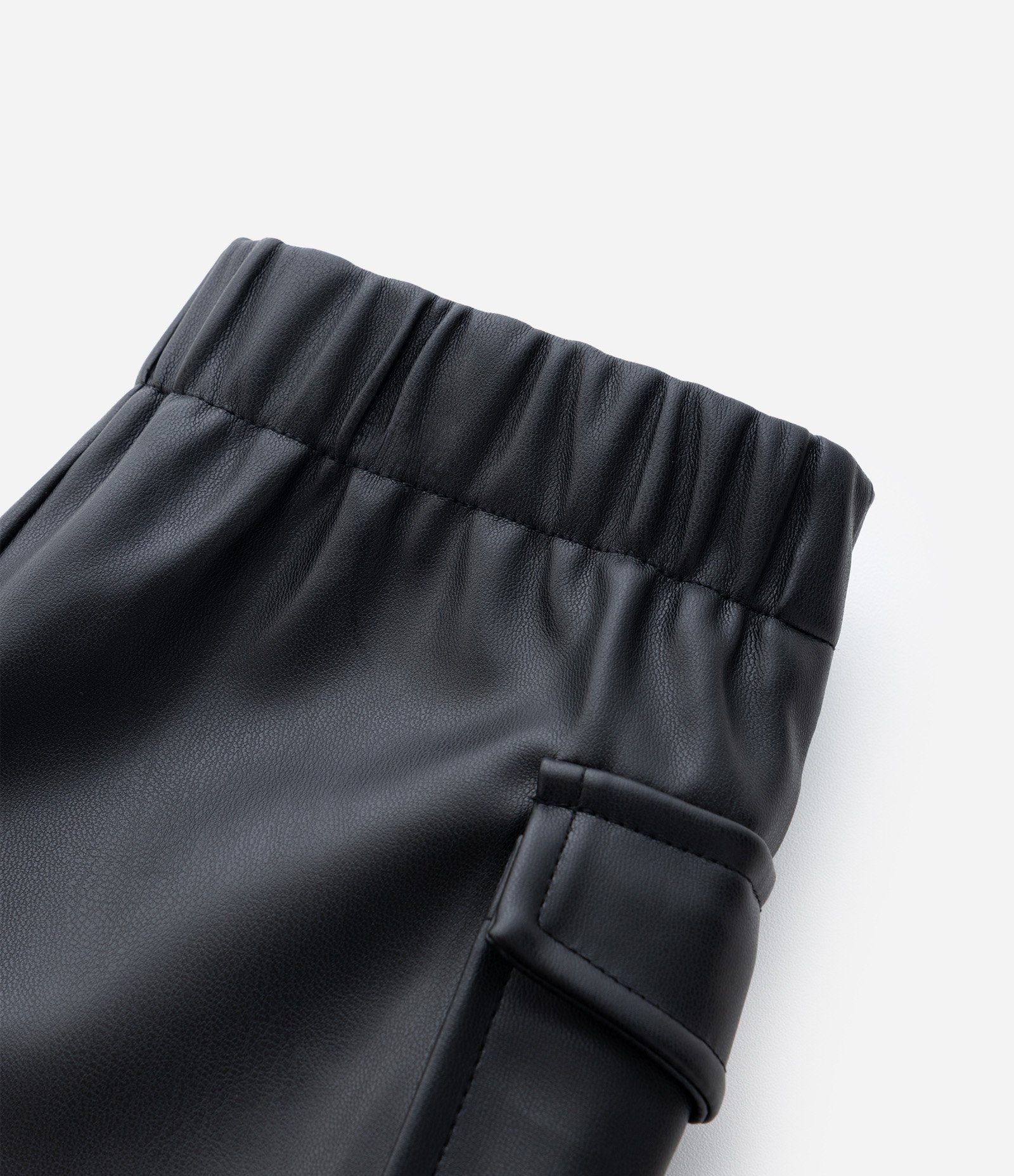 Short Saia Infantil com Bolso Cargo – Tam 1 a 6 Anos Preto 5