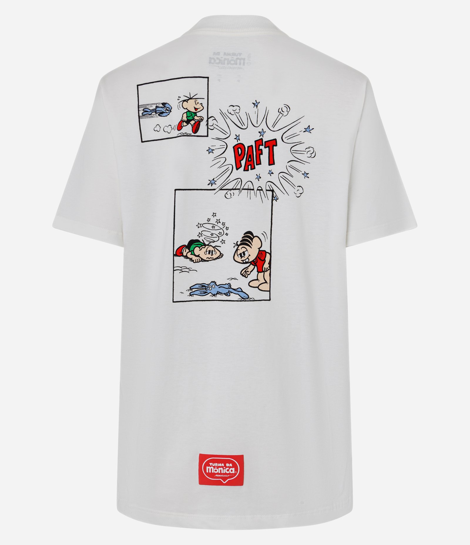 Camiseta em Algodão com Estampa Turma da Mônica Branco 5