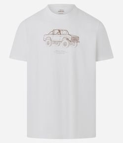 Camiseta Comfort em Algodão com Estampa Car off Road