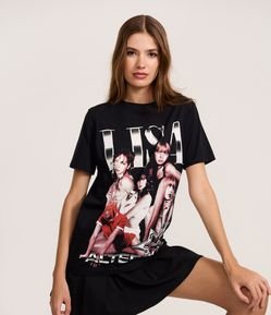 Camiseta T-Shirt em Algodão com Estampa Lisa Alter Ego