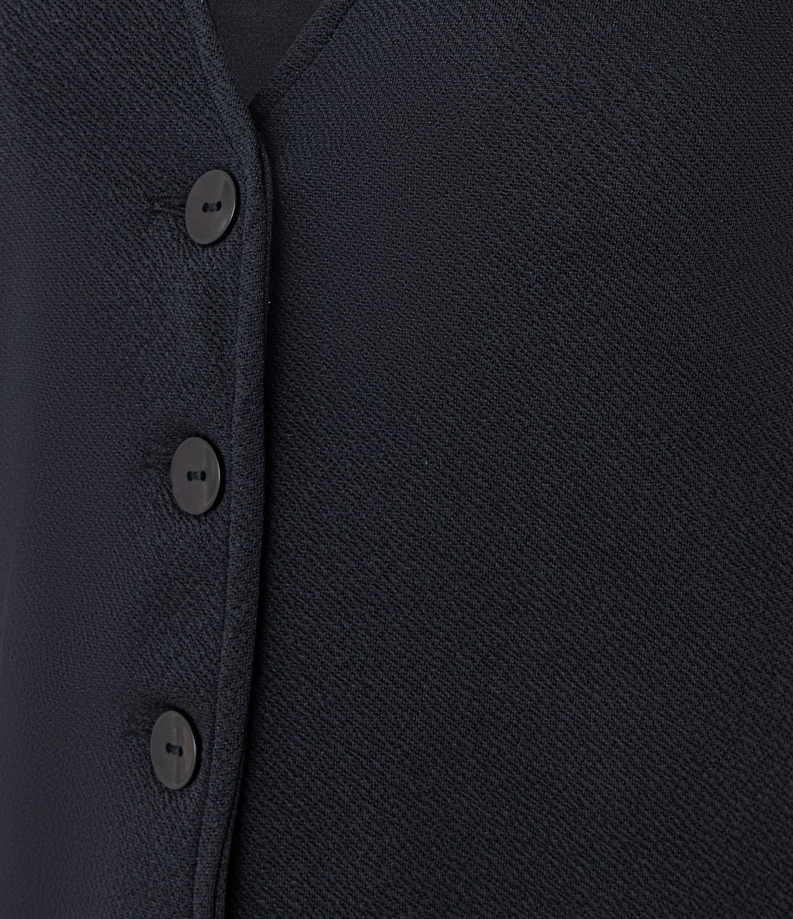 Colete com Elastano e Abotoamento Frontal Preto 6