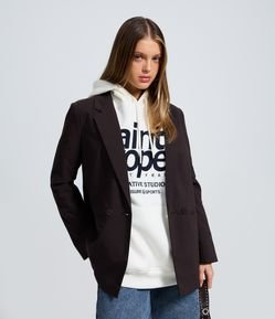 Blazer Risca de Giz Alfaiatado