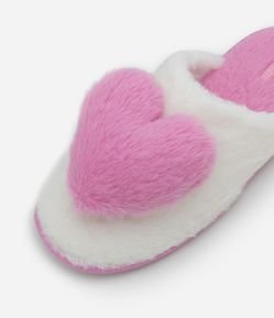 Pantufa Aberta Com Aplicação De Coração