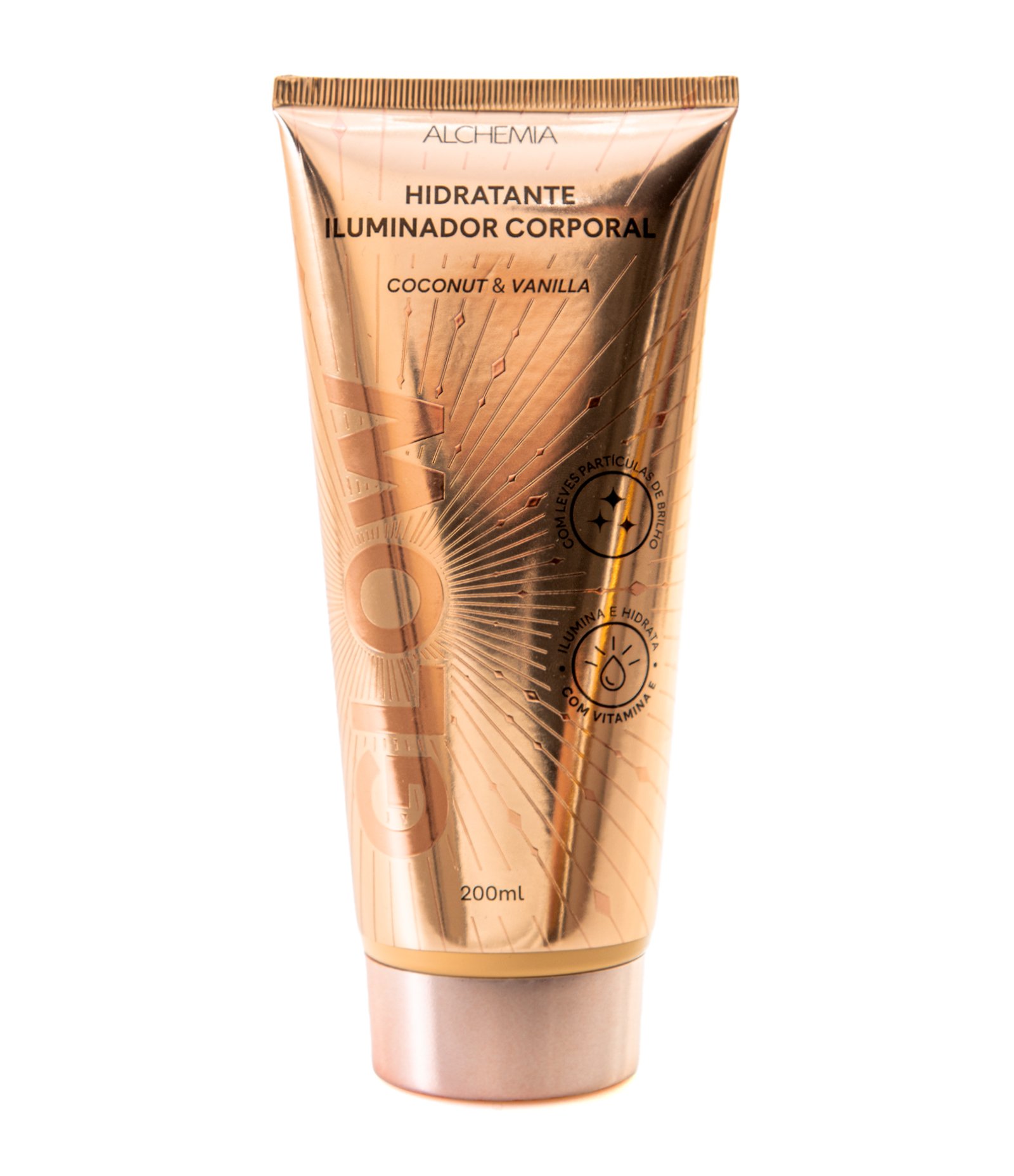 Hidratante Iluminador Corporal Glow Coconut   Vanilla Nude Alchemia 200ml 5