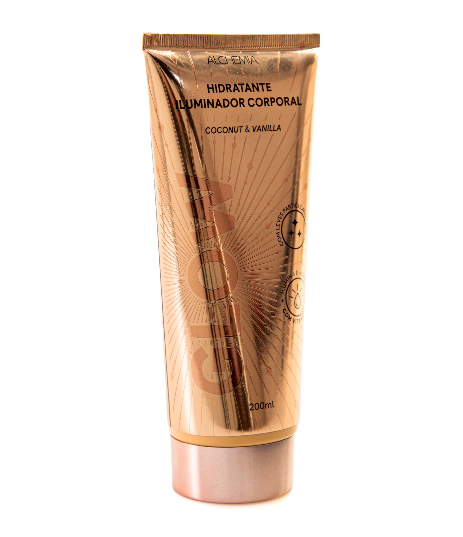 Hidratante Iluminador Corporal Glow Coconut   Vanilla Nude Alchemia 200ml 6