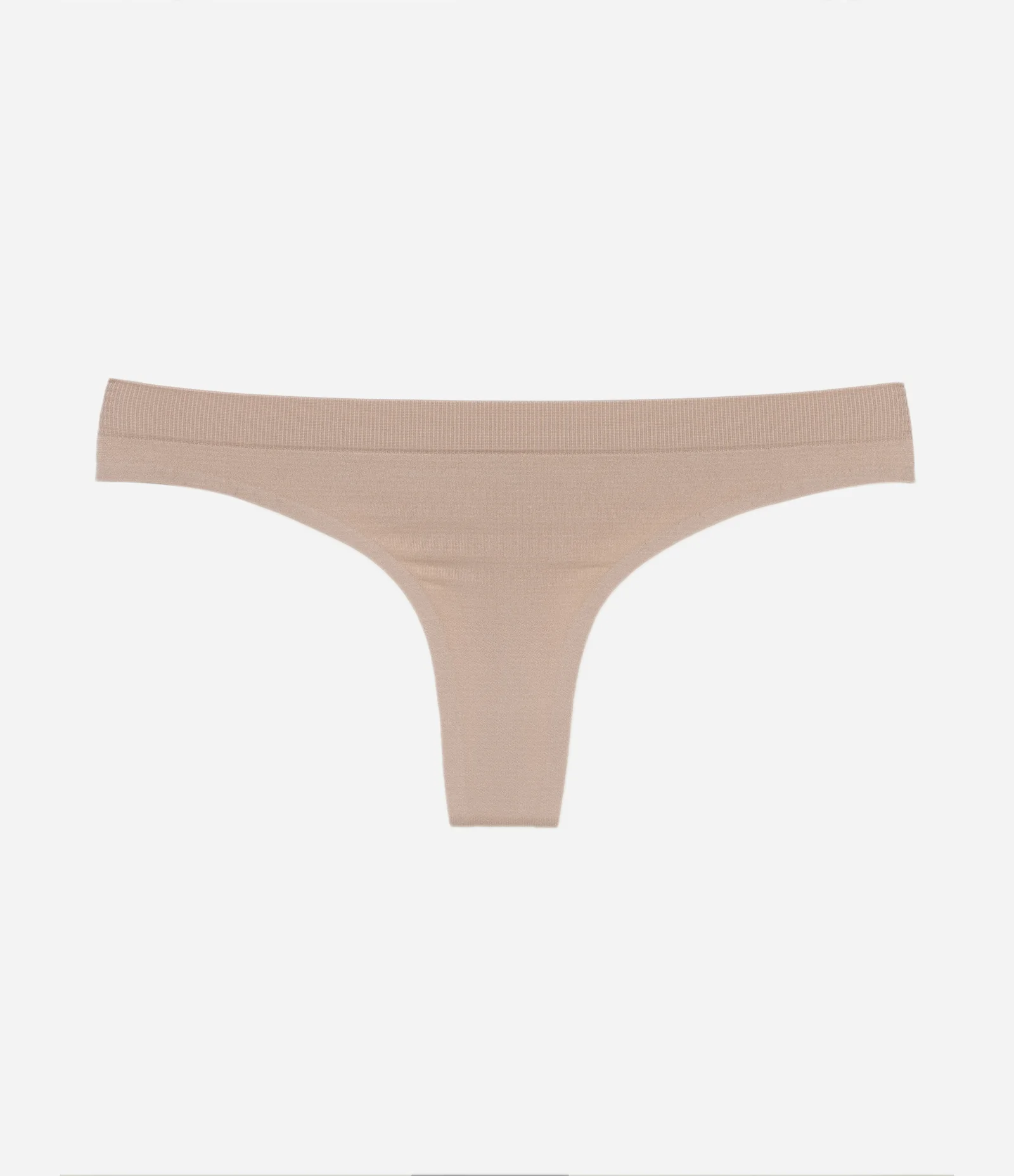 Calcinha Biquíni Seamless Bonded em Poliamida Bege 1