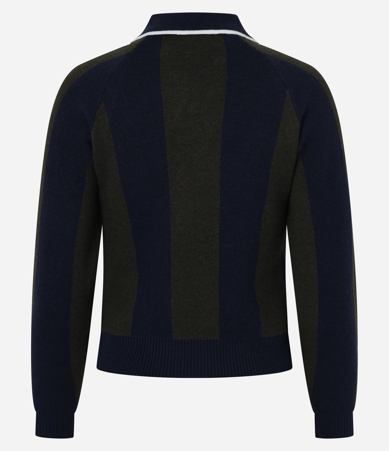 Blusão Retilínea Listrado Gola Polo Player Club Azul 7