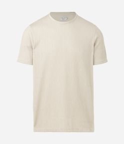 Camiseta Regular em Algodão Texturizado