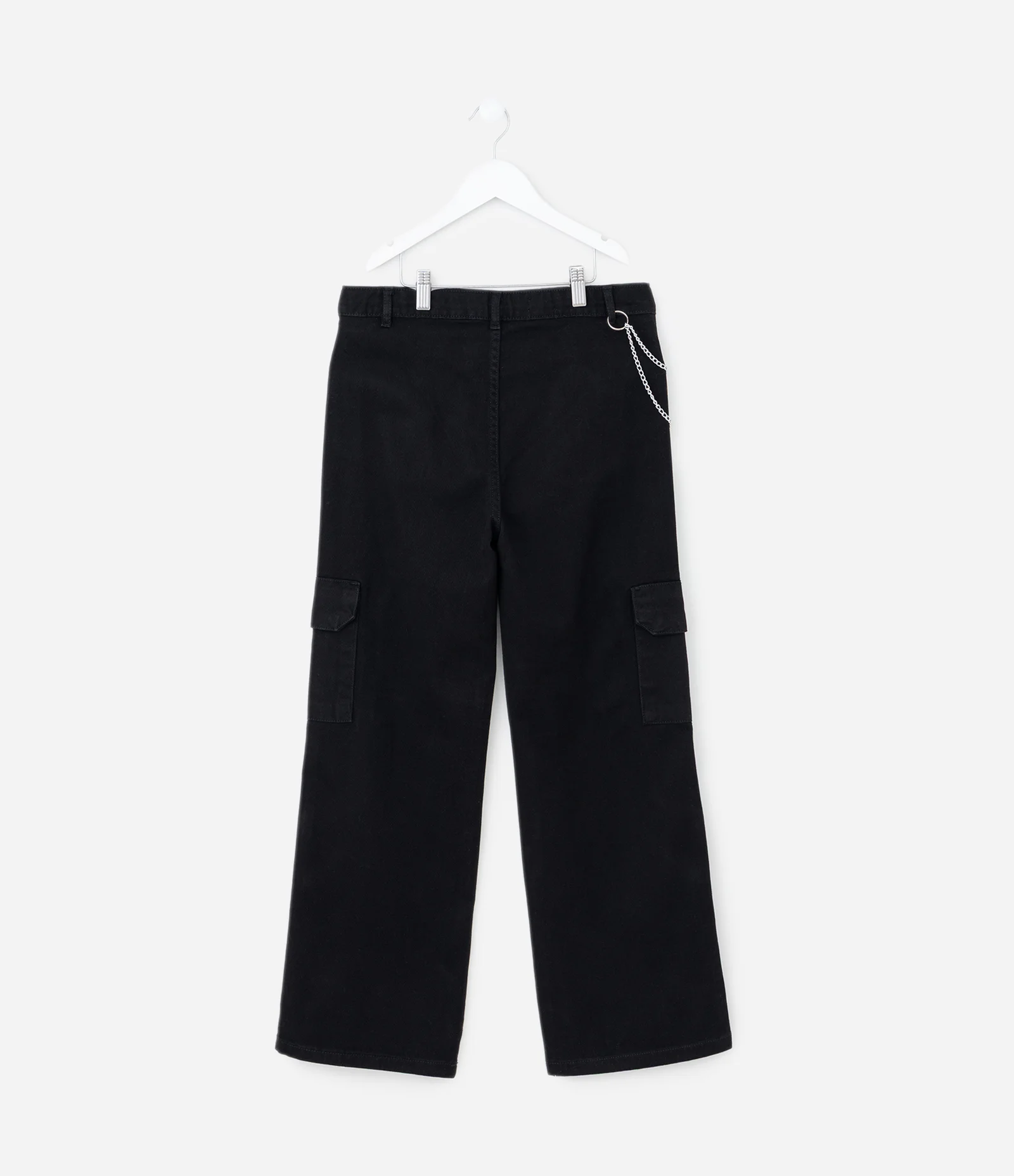 Calça Infantil Cargo em Sarja com Multibolsos – Tam 5 a 14 Anos Preto 2