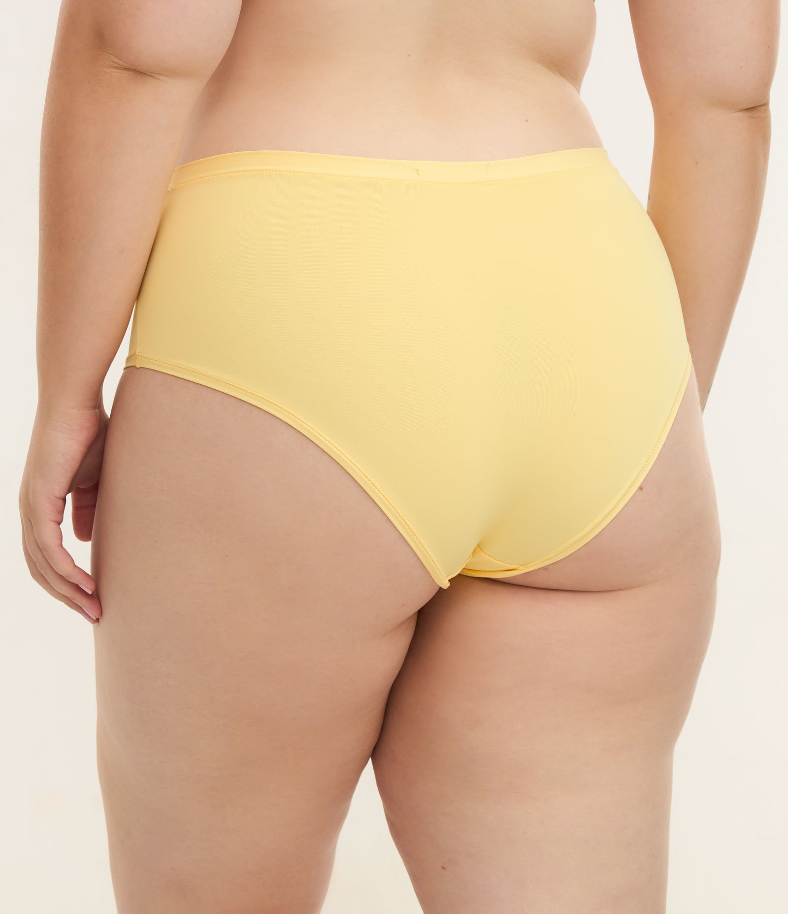 Calcinha Hot Pants em Microfibra com Caixinha Presenteável Curve & Plus Size Amarelo 3