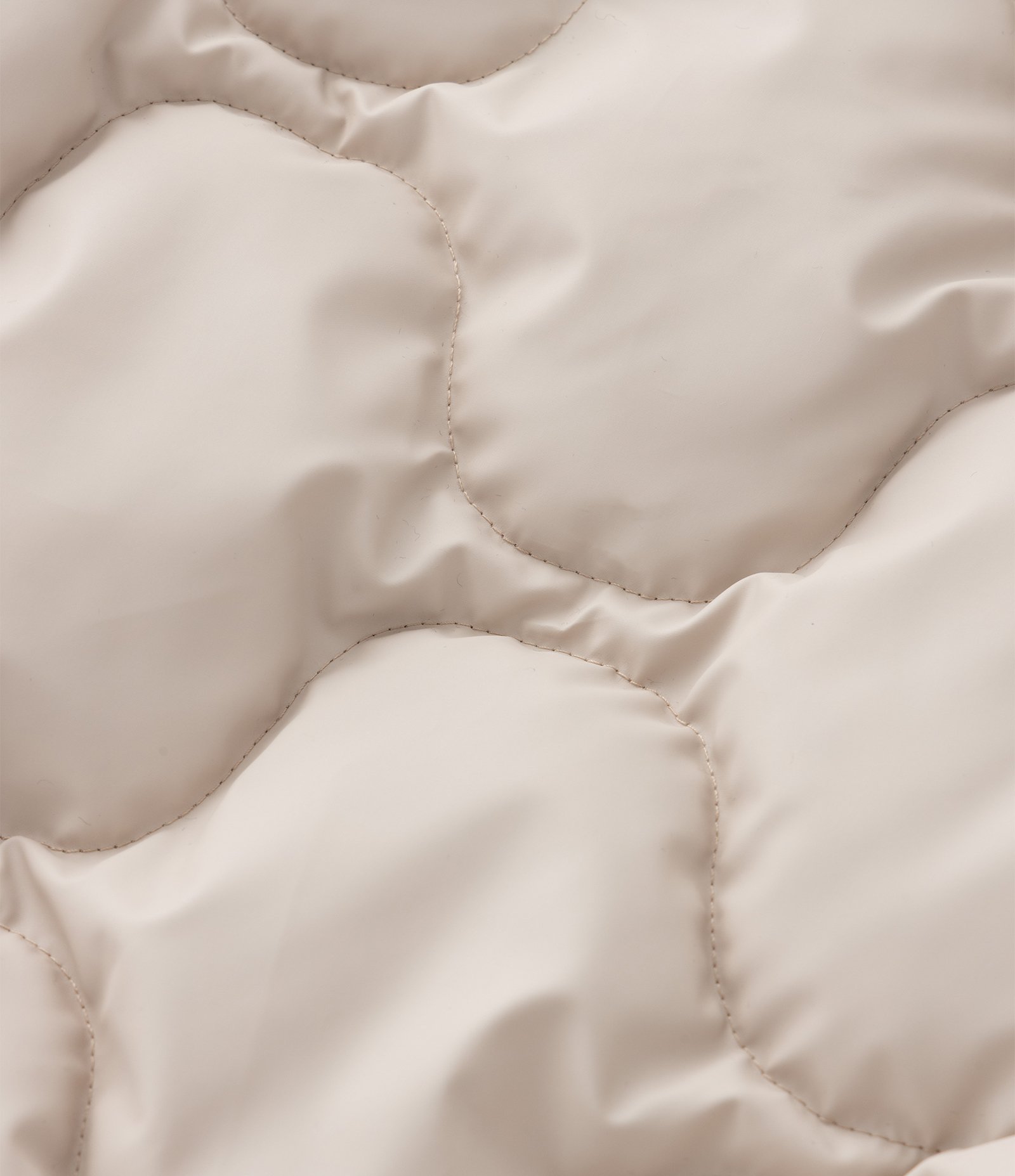 Jaqueta Infantil Acolchoada com Gola Alta – Tam 5 a 14 Anos Bege Claro 3