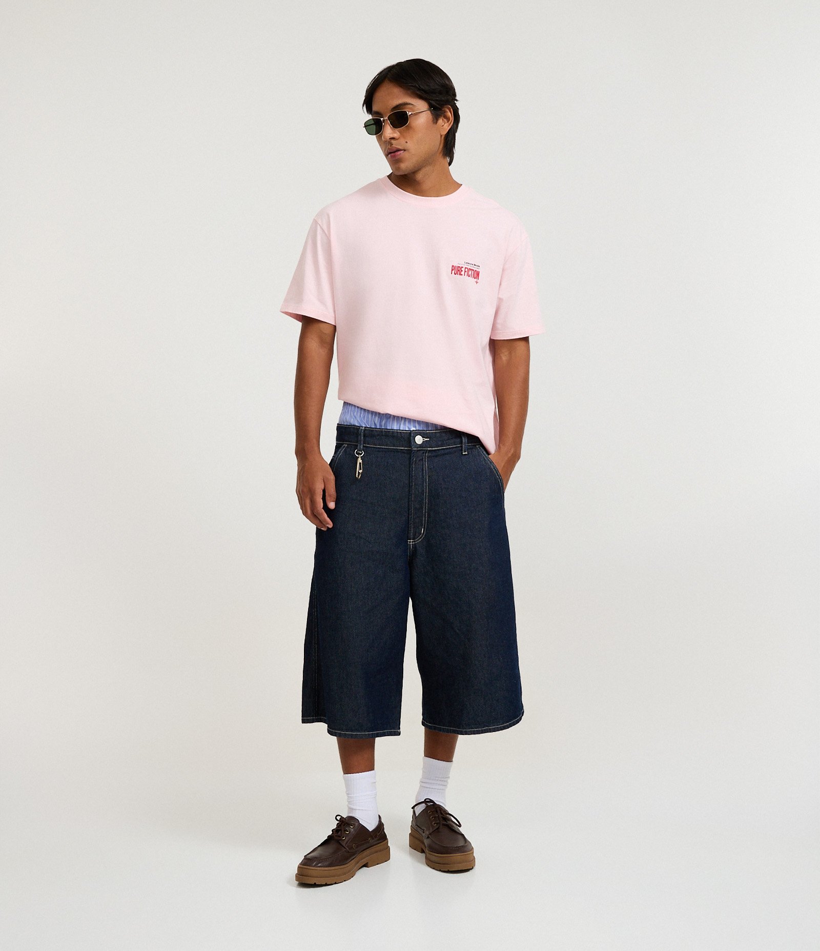 Camiseta Relaxed em Algodão com Estampa Lettering Rosa 2