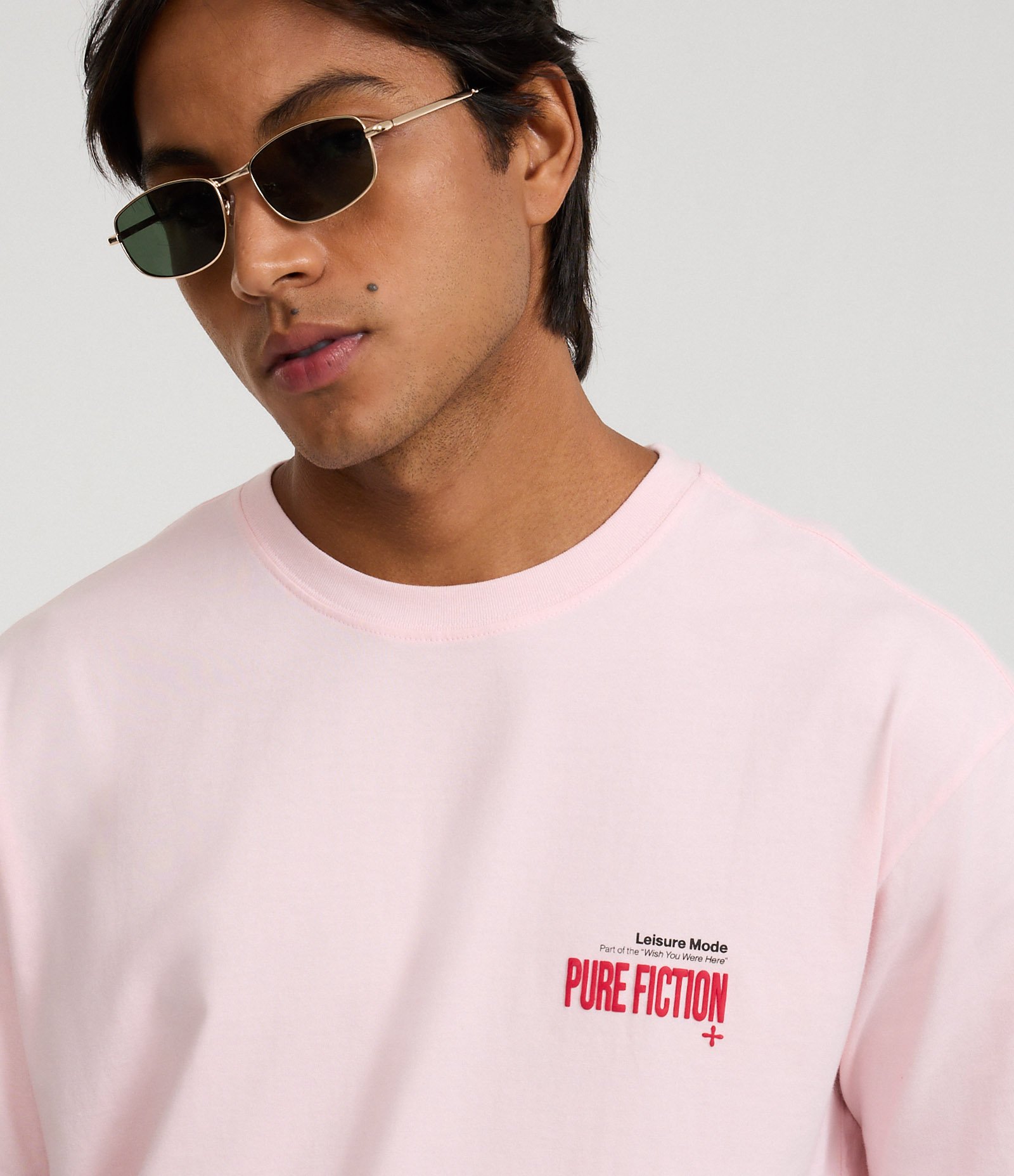 Camiseta Relaxed em Algodão com Estampa Lettering Rosa 4