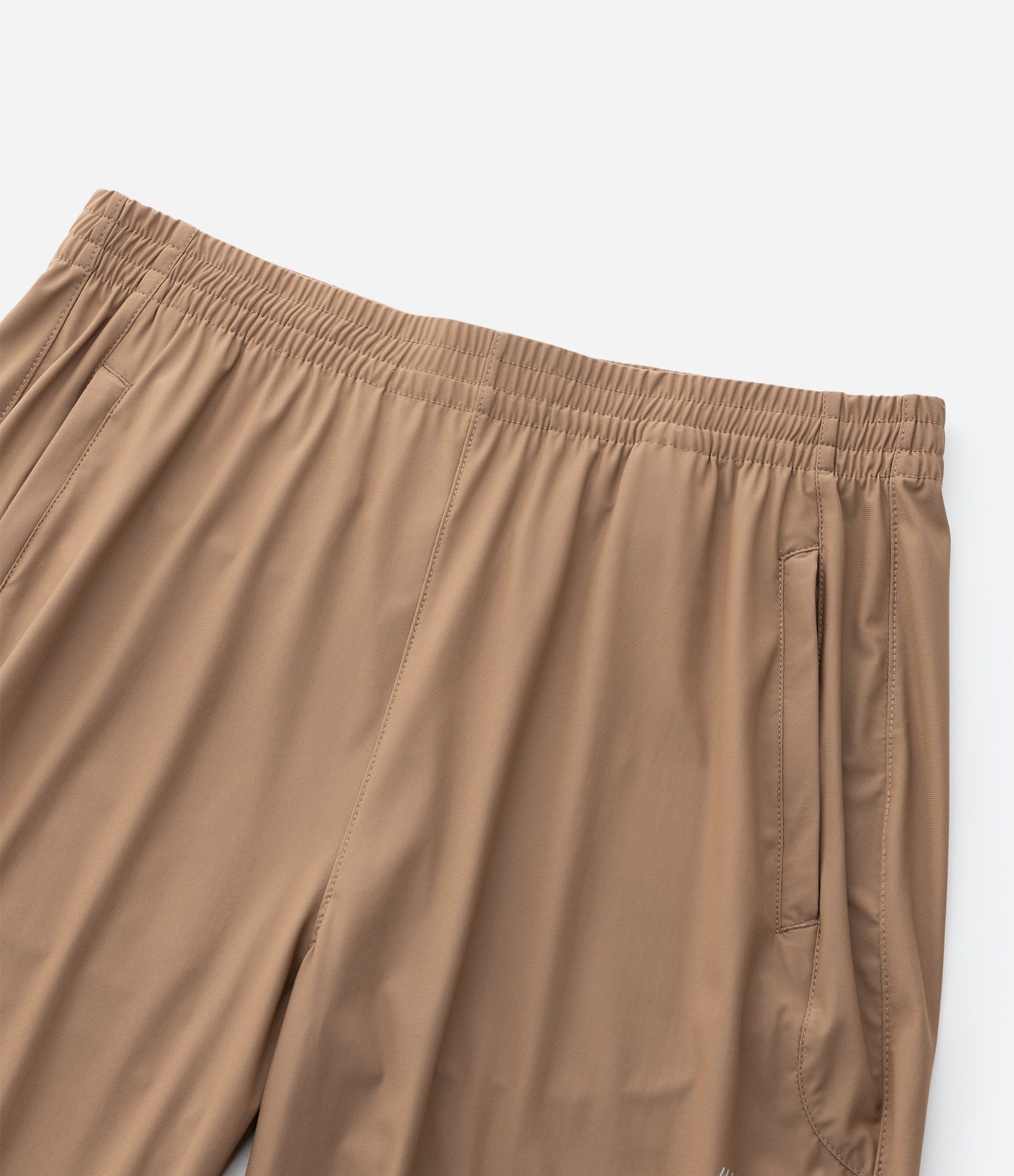 Calça Esportiva em Poliamida Lisa Marrom 8