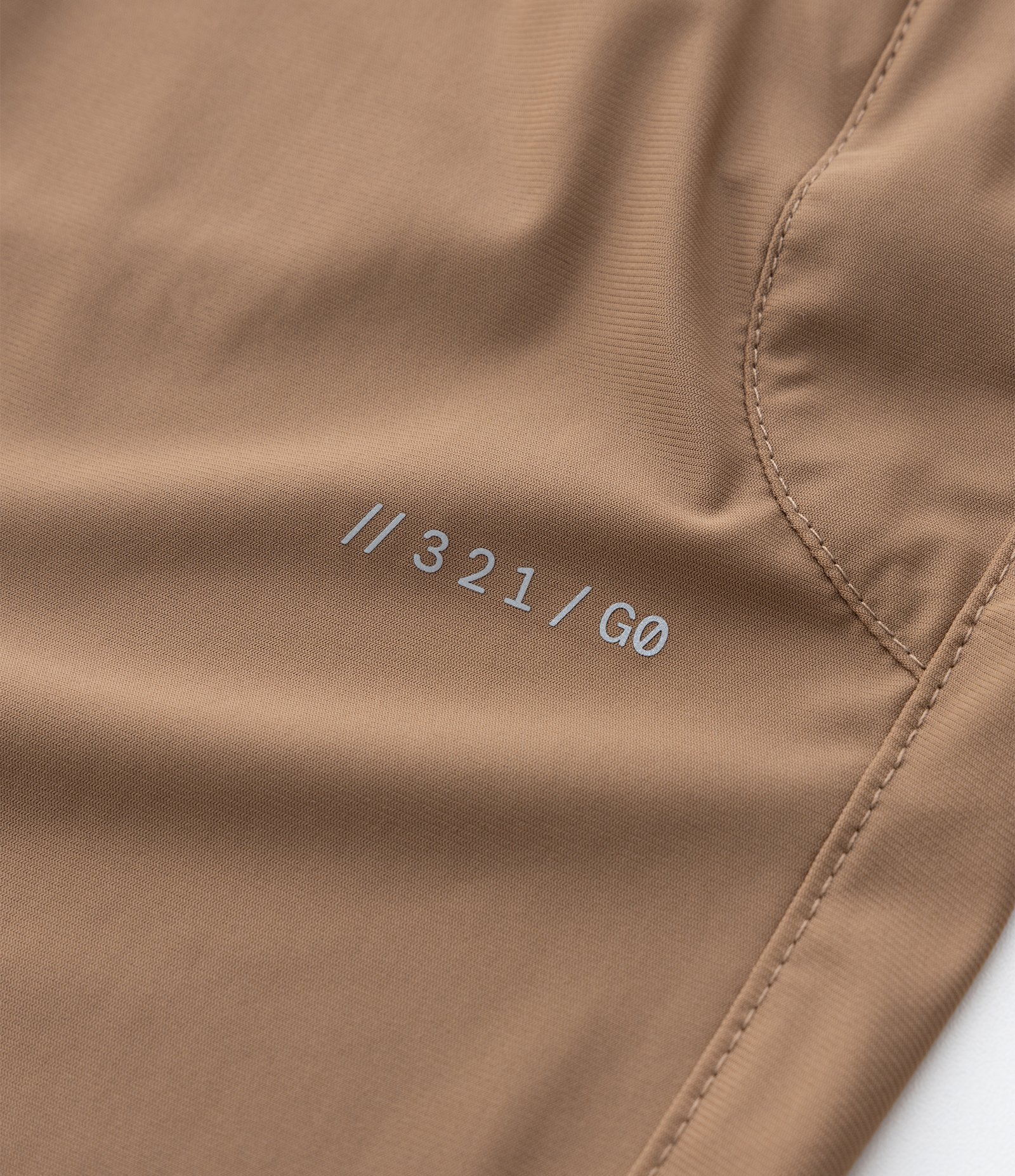 Calça Esportiva em Poliamida Lisa Marrom 10