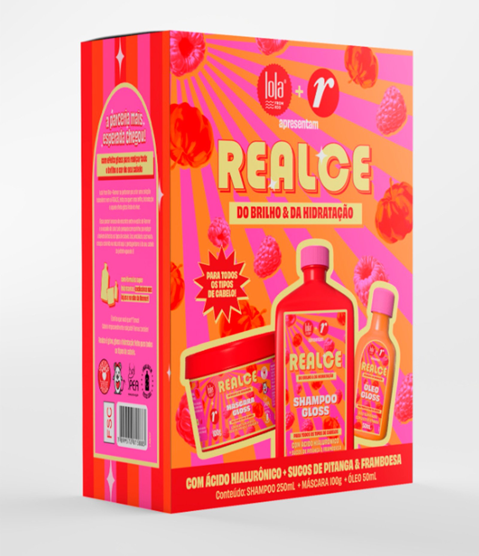 Kit Shampoo + Mascara Capilar + Oleo Capilar Realce Lola from Rio KIT 1