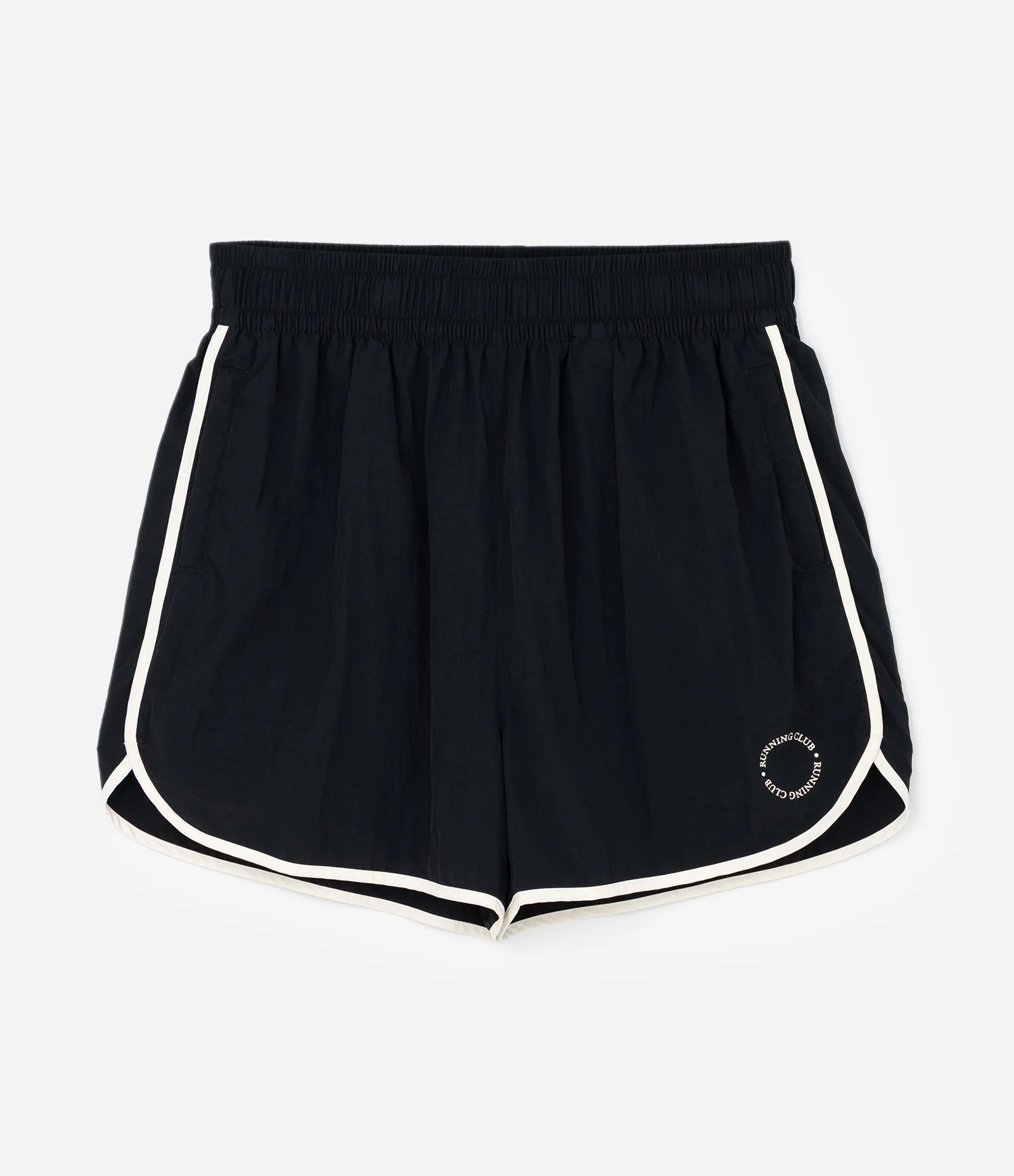 Short Runner Dry com Vivo Contrastante Curve & Plus Size Preto 1