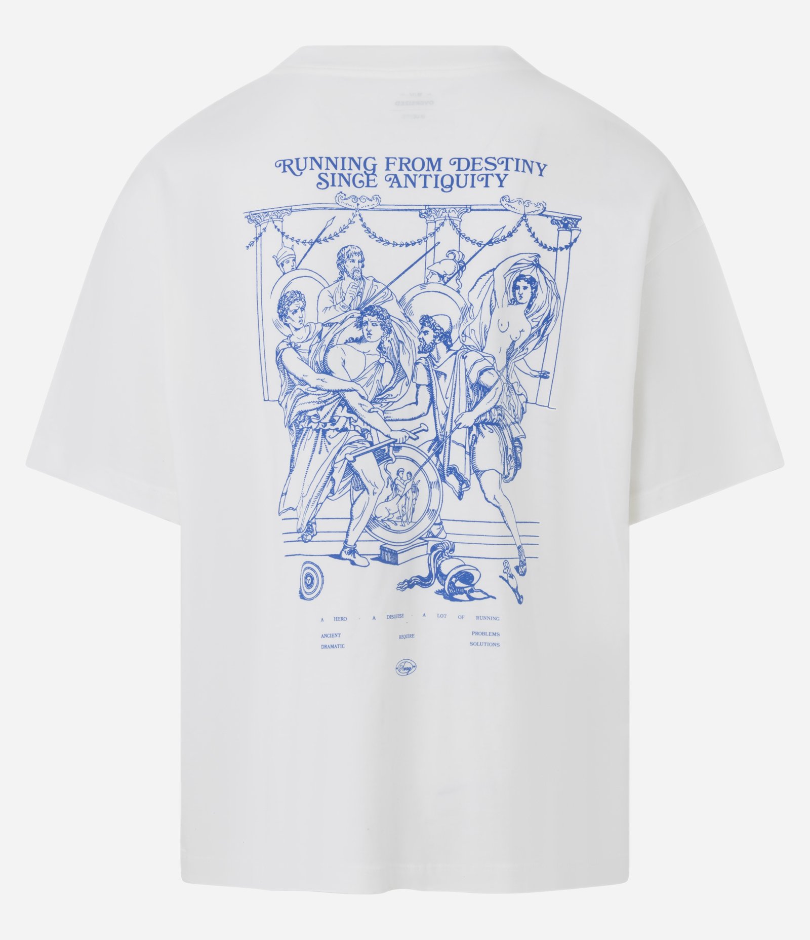 Camiseta Oversized em Algodão com Estampa Artsy Renacentista Branco 6