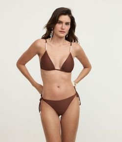 Biquíni Calcinha com Lacinho e Ponteira de Pérola