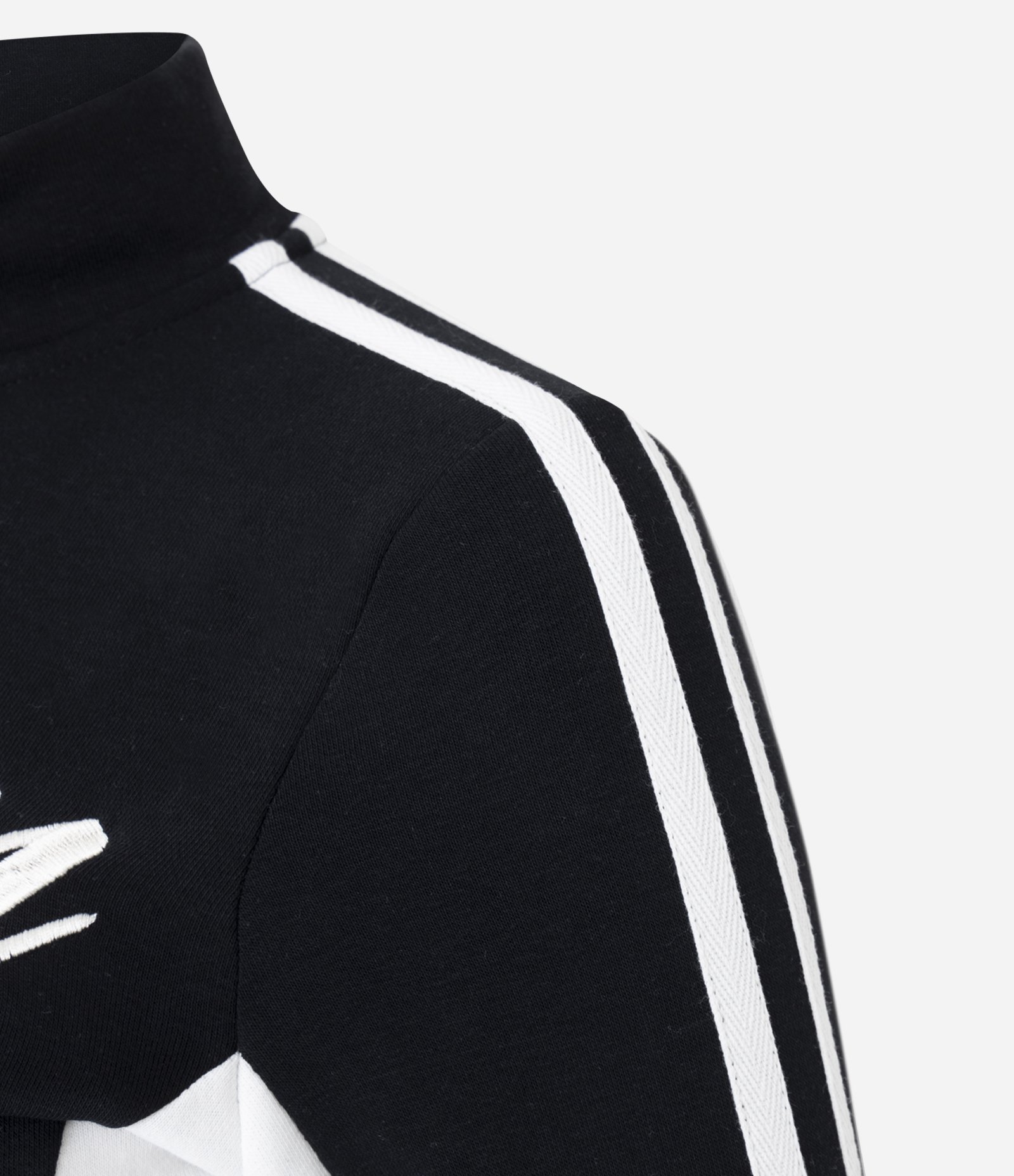 Jaqueta Biker em Moletom com Lettering Oregon Preto 7
