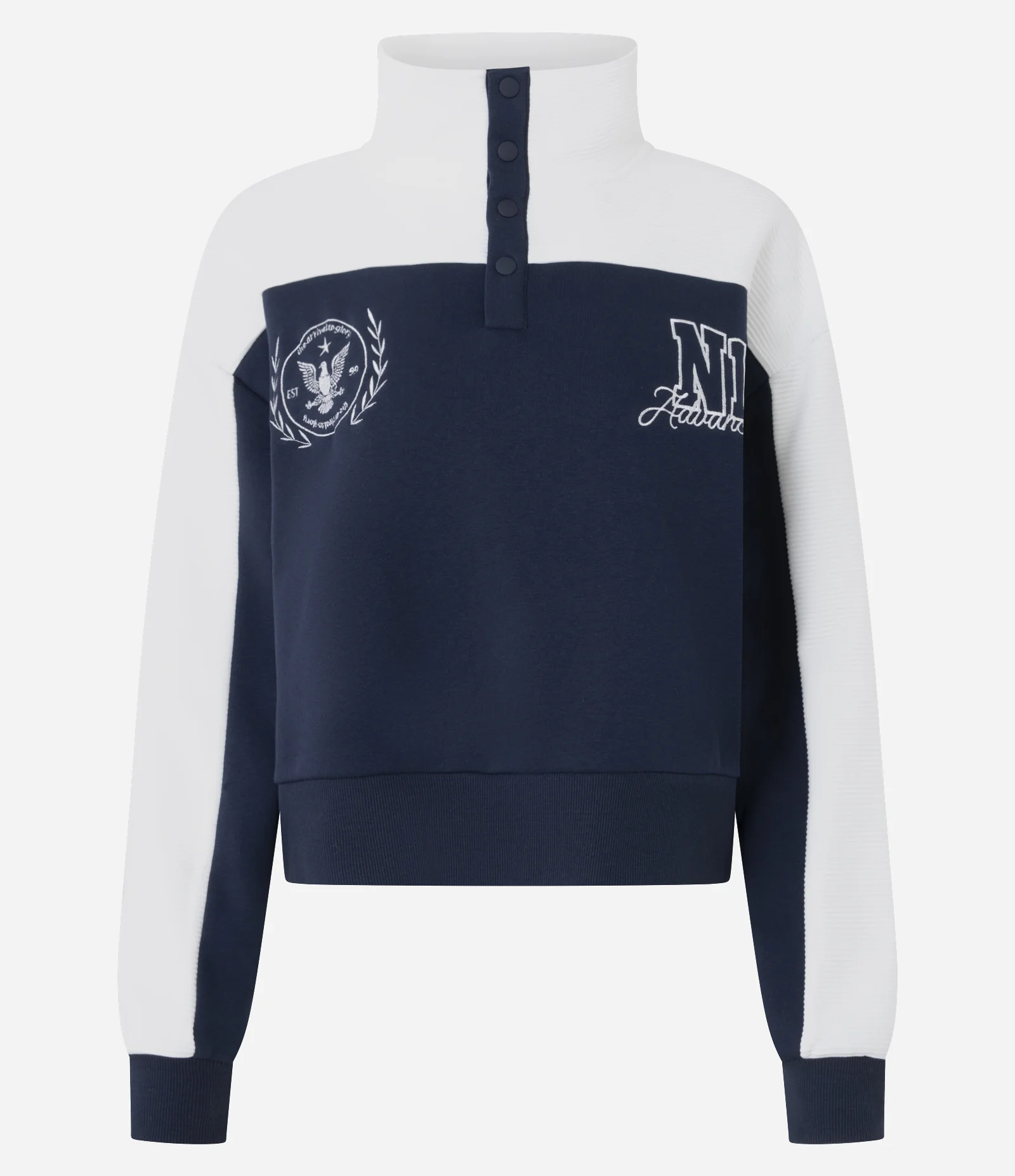 Moletom Polo em Waffle com Bordado Lettering Azul 5