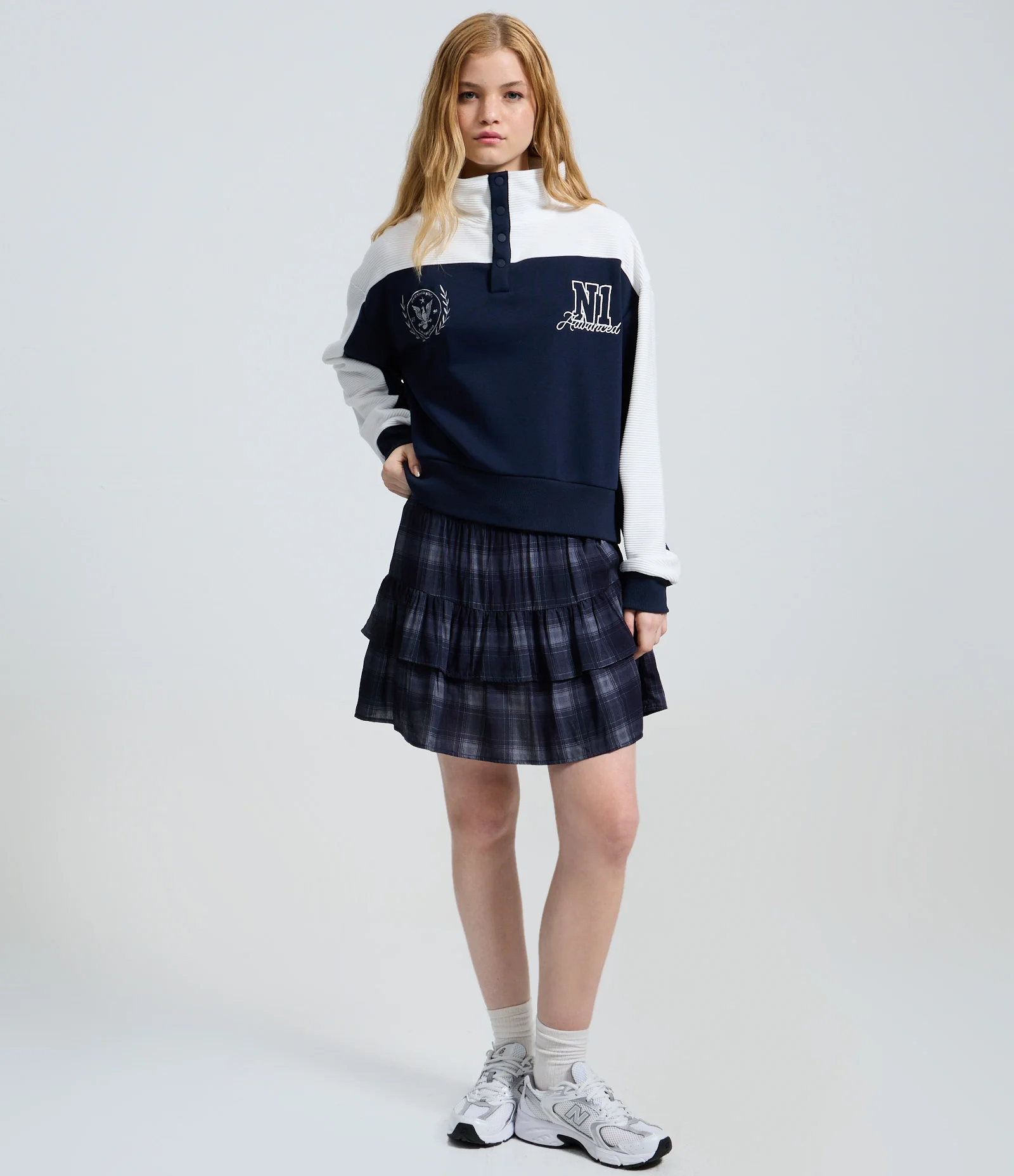 Moletom Polo em Waffle com Bordado Lettering Azul 2