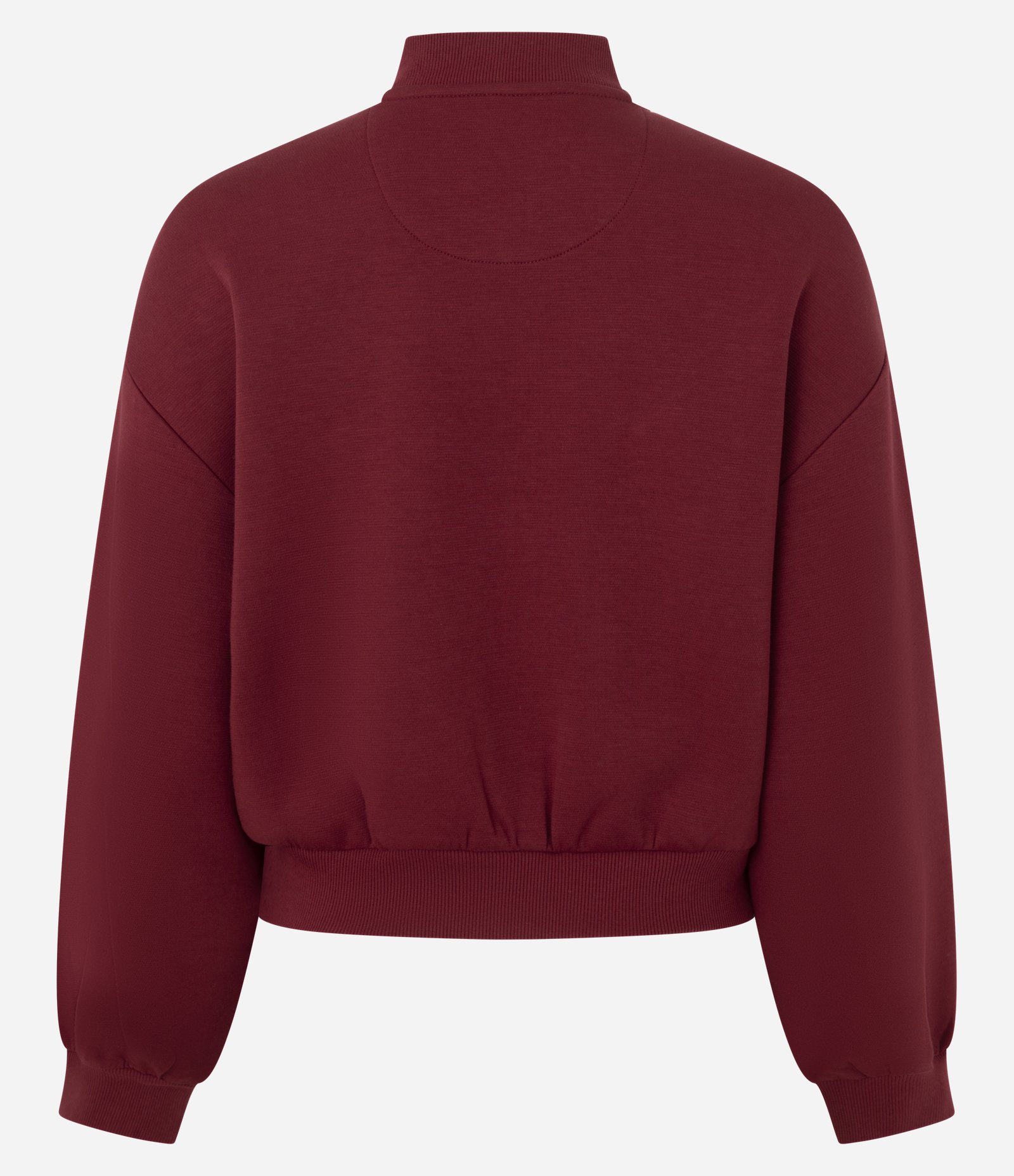 Jaqueta Bomber Esportiva em Microfibra com Lettering Bordado Vinho 6