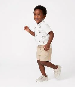 Camisa Polo Infantil com Bordado de Animais – Tam 1 a 6 Anos