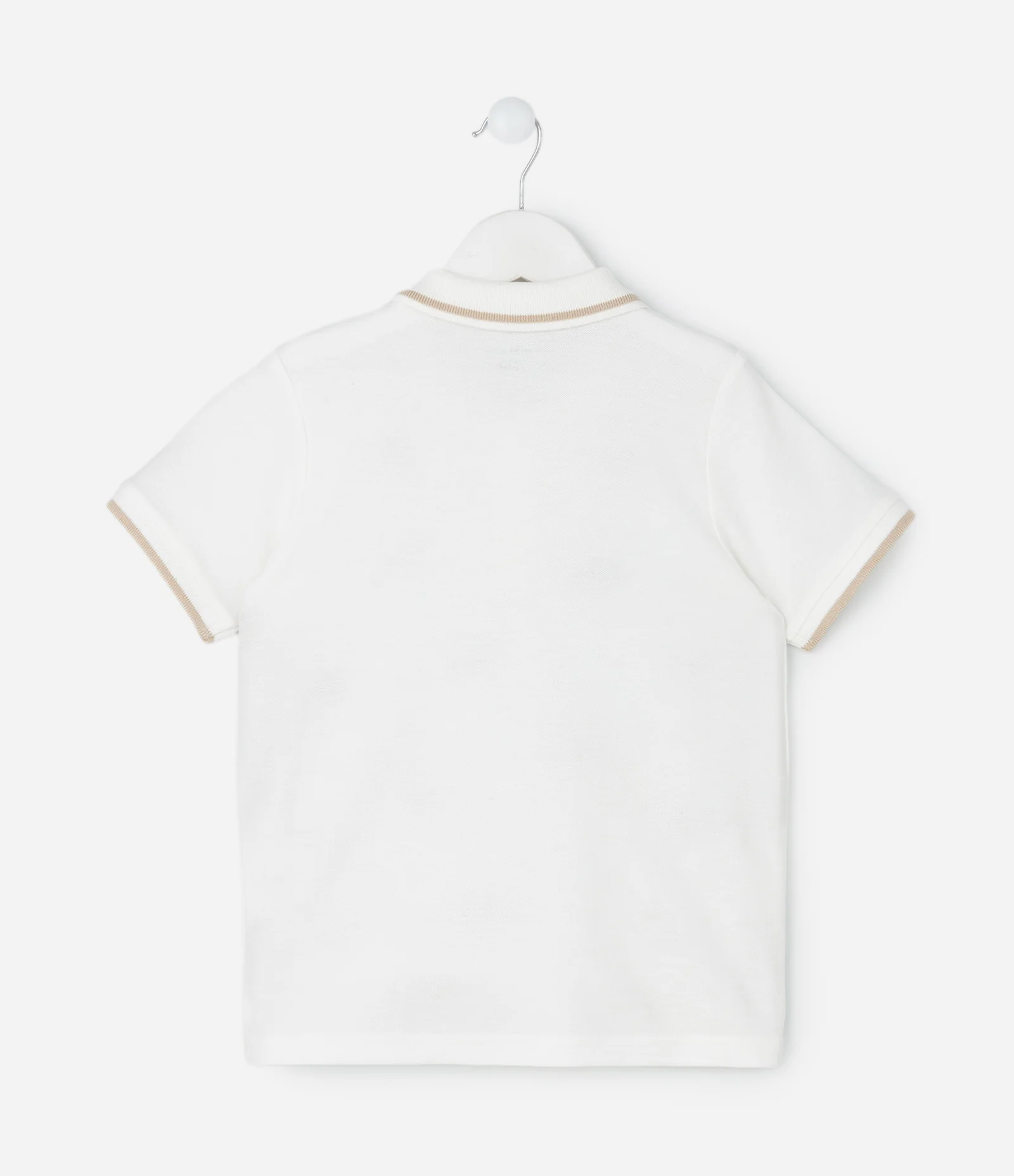 Camisa Polo Infantil com Bordado de Animais – Tam 1 a 6 Anos Off White 2