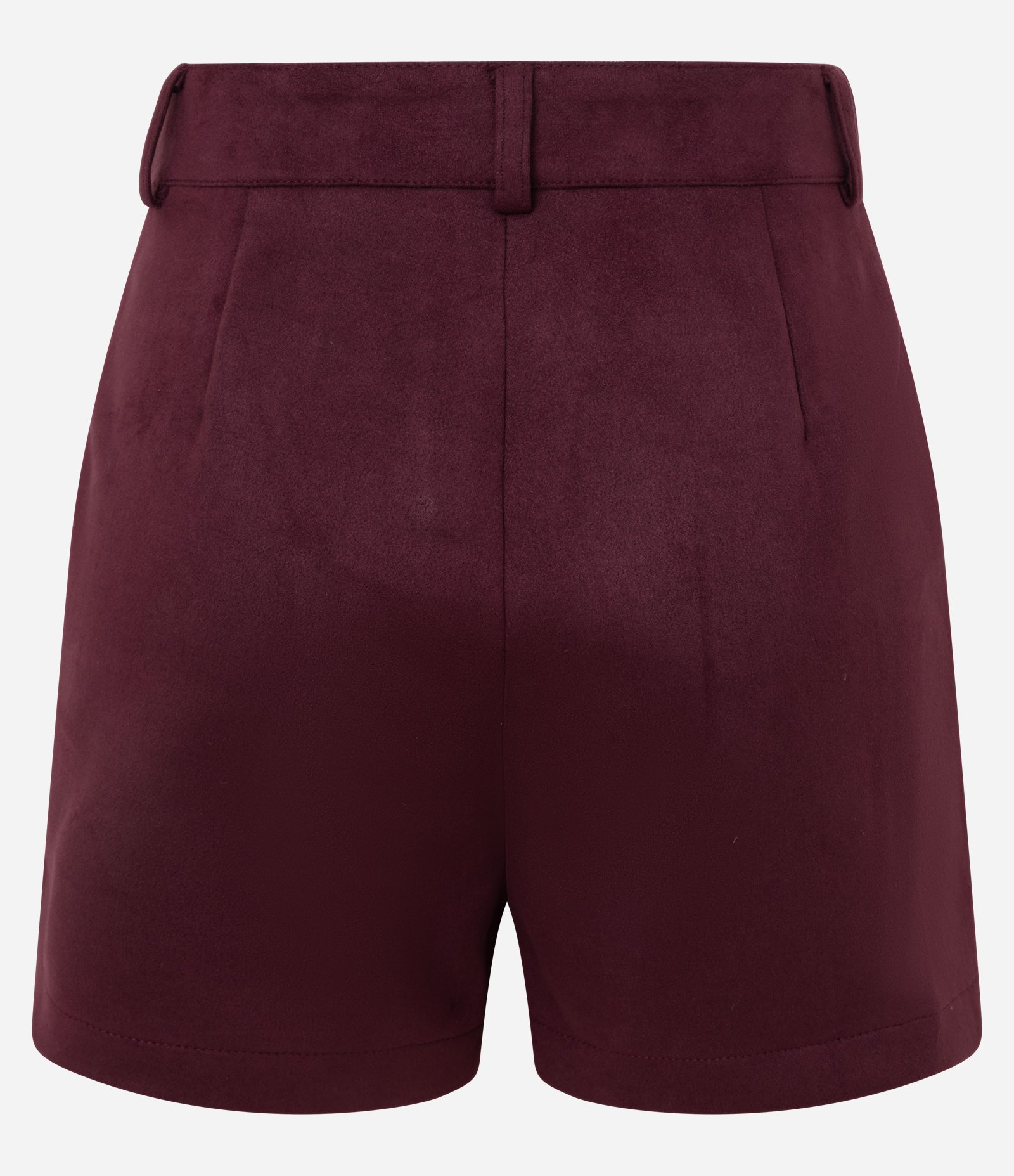 Short em Suede Cintura Alta com Passantes Vermelho 7