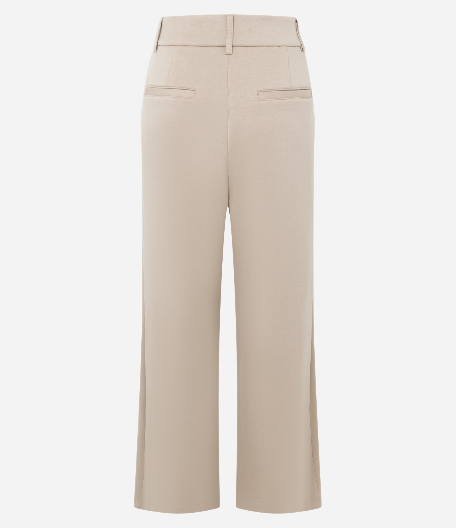 Calça Wide Leg com Bolso Faca Bege 6