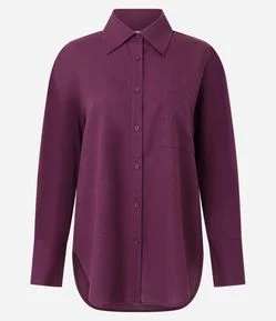 Camisa Manga Longa com Bolso Frontal