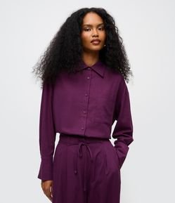 Camisa Manga Longa com Bolso Frontal