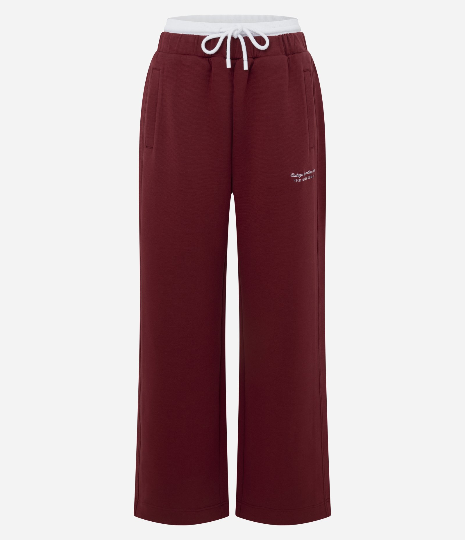 Calça Esportiva em Algodão com Amarração Vermelho 8