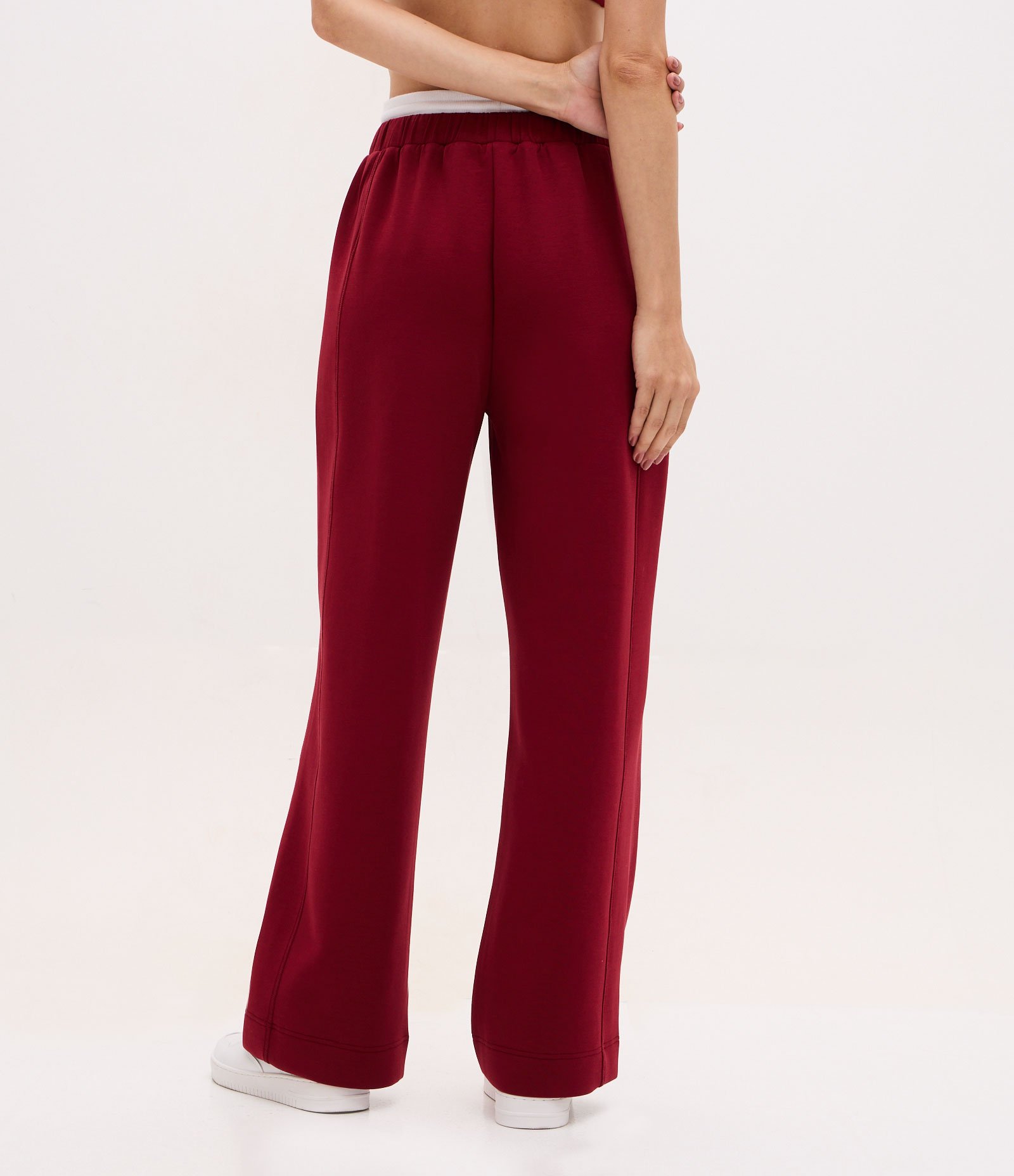 Calça Esportiva em Algodão com Amarração Vermelho 4