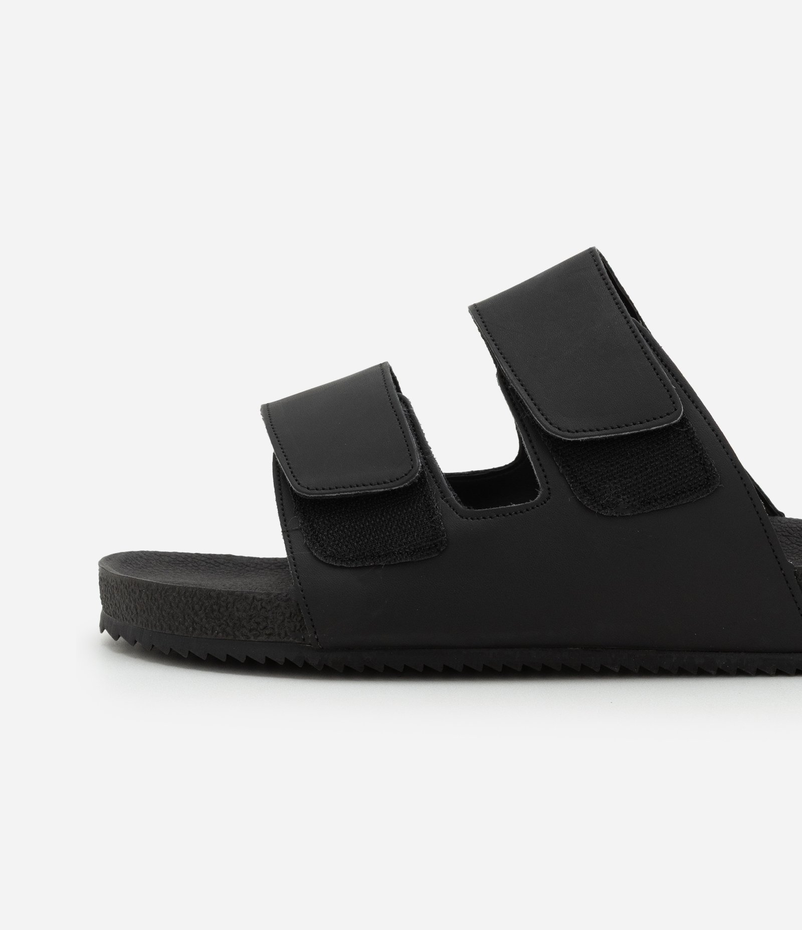 Sandália Slide em Couro Liso Certificado Preto 3