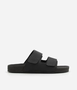 Sandália Slide em Couro Liso Certificado