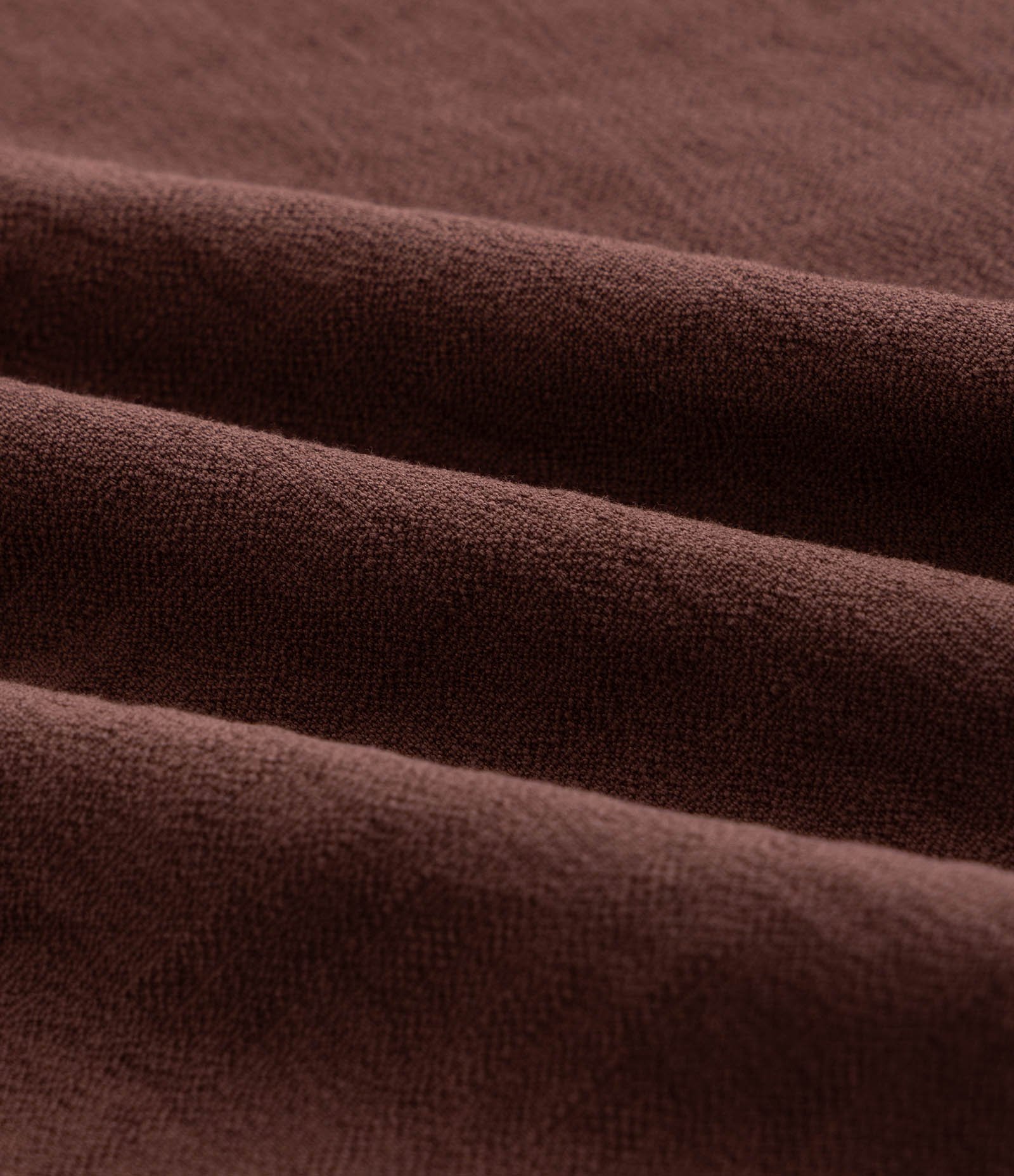 Camisa Boxy em Viscose com Textura bowling Marrom 6