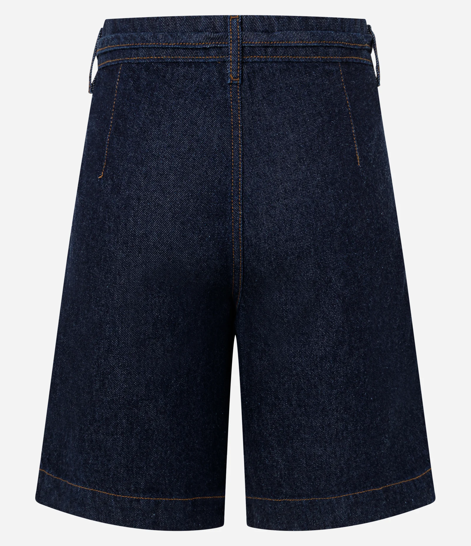 Bermuda Cintura Média em Jeans com Fivela DIferenciada Escuro 2