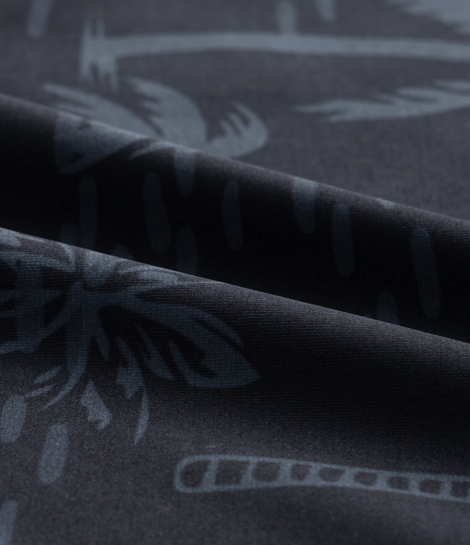 Sunga Boxer em Microfibra com Estampa Coqueiro Sublimada Preto 3